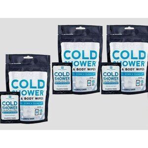 Duke Cannon Cold Shower Face & Body Wipes Cooling Field Towels Lot of 3 Packs